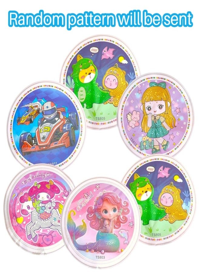 Tera13 TERA 13 Cartoon Diamond Painting Kits for Kids (4 pcs) Arts and Crafts for Girls Birthday Retun Gifts Diamond Painting Kits, DIY Diamond Jigsaw CRA-ft Kits for Kids Art and Craft Kit for Girls - Image 3